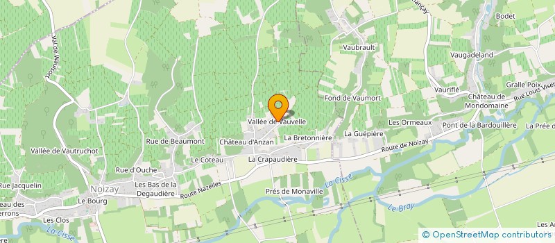 localisation de l'entreprise MONSIEUR DANIEL CRUCHET  NOIZAY