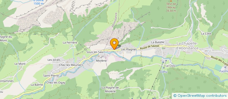 localisation de l'entreprise MONSIEUR DANIEL CRUZ-MERMY  LA CHAPELLE-D'ABONDANCE