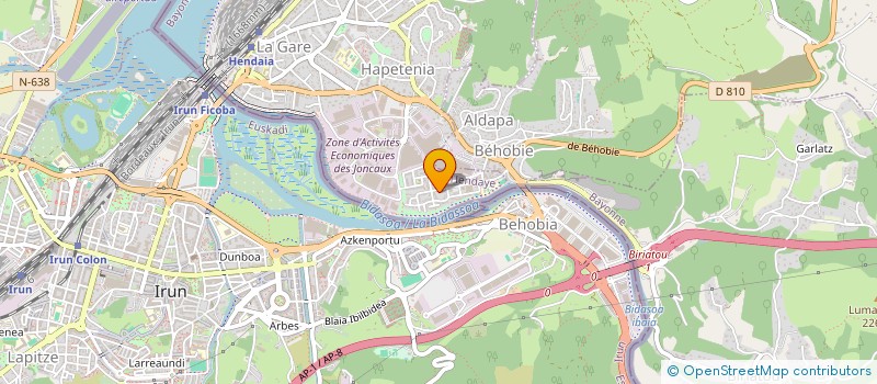 localisation de l'entreprise MONSIEUR DANIEL CUETO APARICIO  HENDAYE