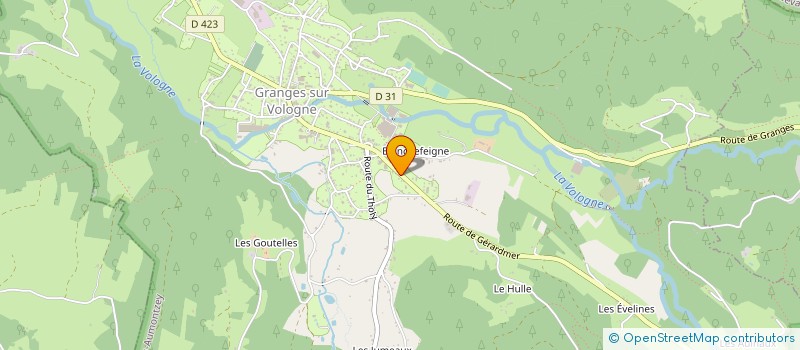localisation de l'entreprise MONSIEUR DANIEL CUNIN à GRANGES-AUMONTZEY