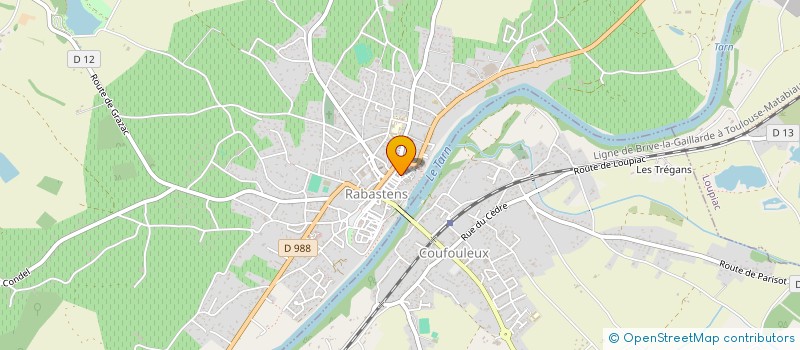localisation de l'entreprise MONSIEUR DANIEL CUQ à RABASTENS