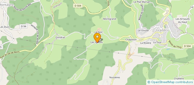 localisation de l'entreprise MONSIEUR DANIEL CUTELLE  POULE-LES-ECHARMEAUX