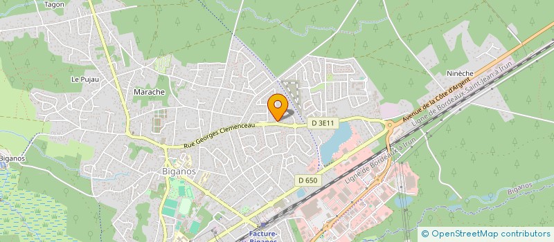 localisation de l'entreprise MONSIEUR DANIEL DA COSTA  BIGANOS