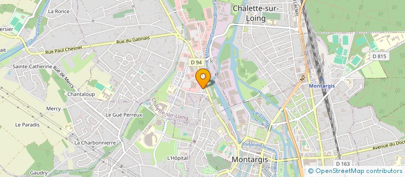 localisation de l'entreprise MONSIEUR DANIEL DA COSTA ALMEIDA  CHALETTE-SUR-LOING