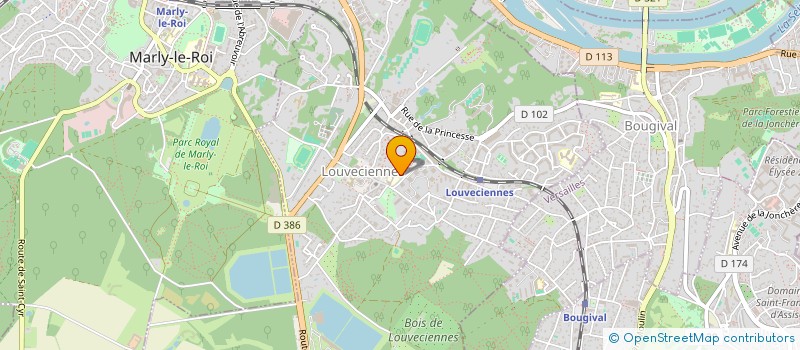 localisation de l'entreprise MONSIEUR DANIEL DA CUNHA  LOUVECIENNES