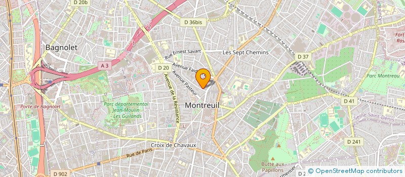 localisation de l'entreprise MONSIEUR DANIEL DANAN à MONTREUIL