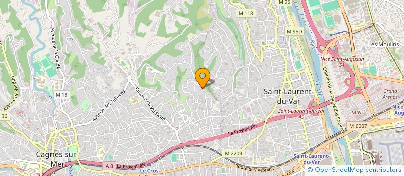 localisation de l'entreprise MONSIEUR DANIEL DANDREIS à CAGNES-SUR-MER