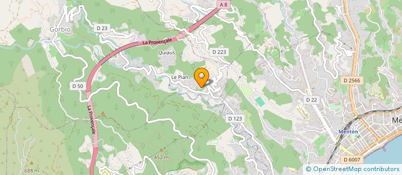 localisation de l'entreprise MONSIEUR DANIEL DANIEL ALLAVENA  GORBIO