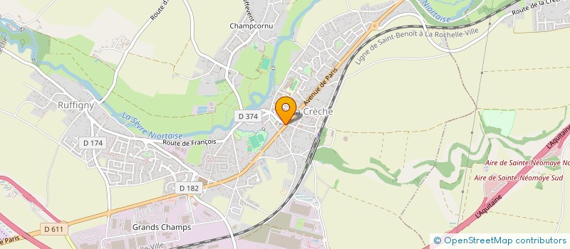 localisation de l'entreprise MONSIEUR DANIEL DANO  LA CRECHE