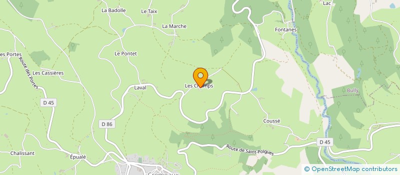 localisation de l'entreprise MONSIEUR DANIEL DARPHEUILLE  CREMEAUX