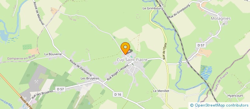 localisation de l'entreprise MONSIEUR DANIEL DARRAS  CUY-SAINT-FIACRE