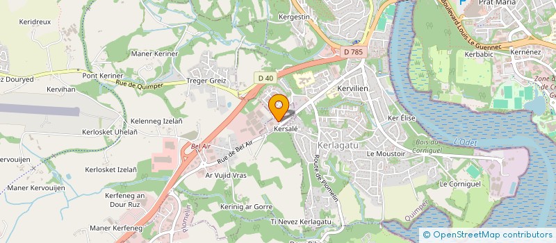 localisation de l'entreprise MONSIEUR DANIEL DAUBER  QUIMPER