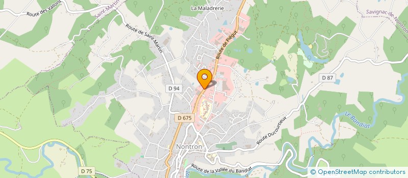 localisation de l'entreprise MONSIEUR DANIEL DAVID  NONTRON