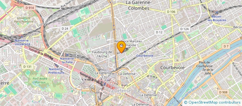 localisation de l'entreprise MONSIEUR DANIEL DE CARVALHO à COURBEVOIE