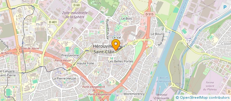 localisation de l'entreprise MONSIEUR DANIEL DE LAMOTHE à HEROUVILLE-SAINT-CLAIR