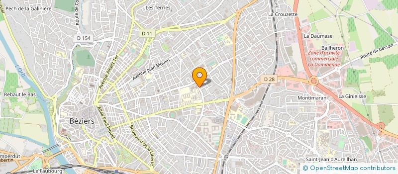 localisation de l'entreprise MONSIEUR DANIEL DE NEVE à BEZIERS
