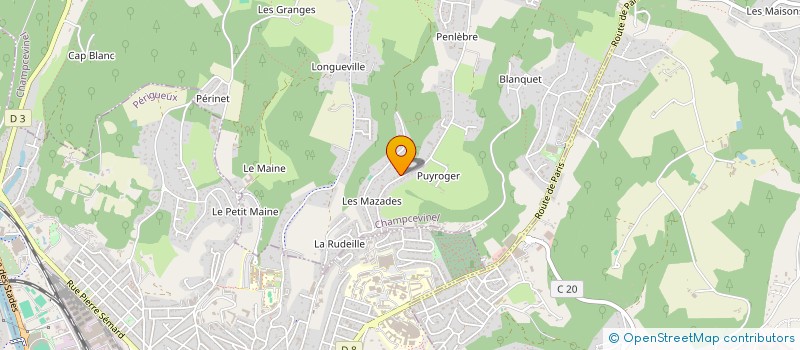 localisation de l'entreprise MONSIEUR DANIEL DE OLIVEIRA RODRIGUES  COULOUNIEIX-CHAMIERS