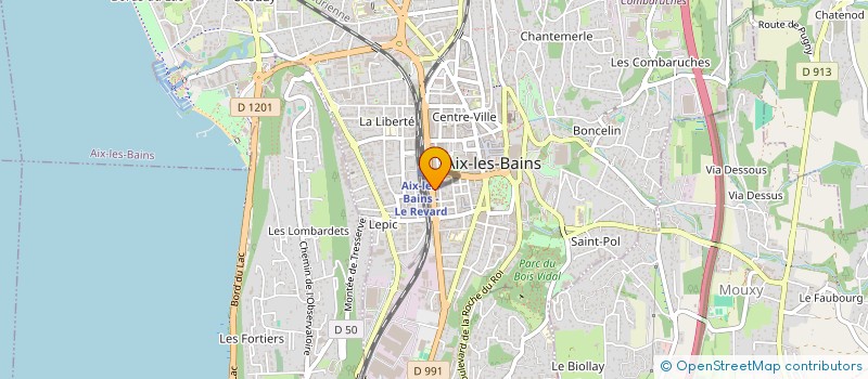 localisation de l'entreprise MONSIEUR DANIEL DE PINHO  AIX LES BAINS