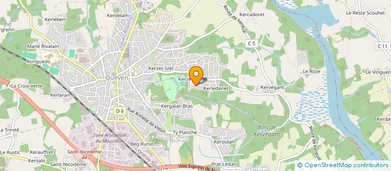 localisation de l'entreprise MONSIEUR DANIEL DE SAINT ANTOINE ABBE  QUEVEN