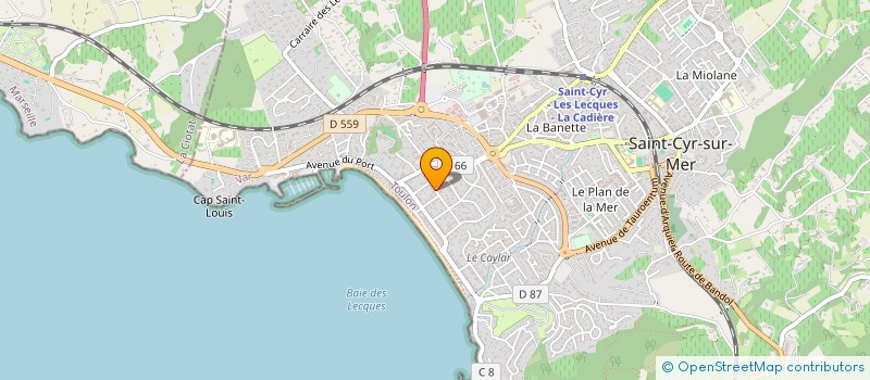 localisation de l'entreprise MONSIEUR DANIEL DE SALVO à SAINT-CYR-SUR-MER