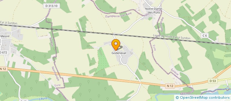 localisation de l'entreprise MONSIEUR DANIEL DEBACKER  DAMPIERRE SUR AVRE