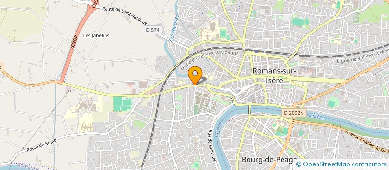localisation de l'entreprise MONSIEUR DANIEL DEBAR  ROMANS-SUR-ISERE