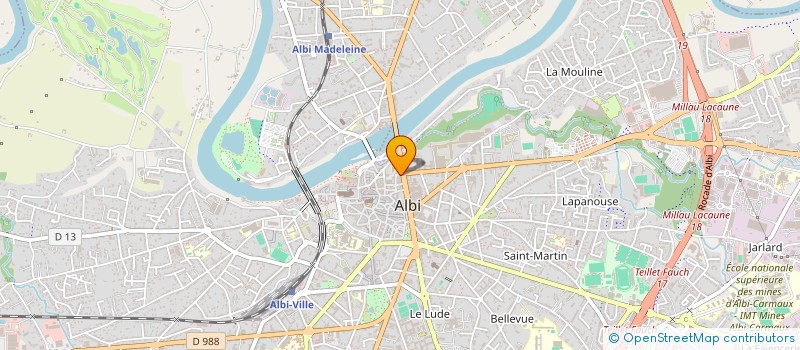 localisation de l'entreprise MONSIEUR DANIEL DEBORD à ALBI