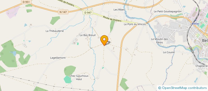 localisation de l'entreprise MONSIEUR DANIEL DEBOURGES  BLANZAC