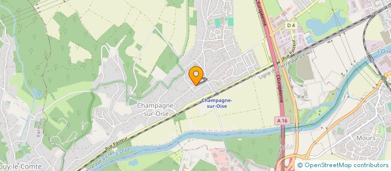 localisation de l'entreprise MONSIEUR DANIEL DEBOUT  CHAMPAGNE-SUR-OISE