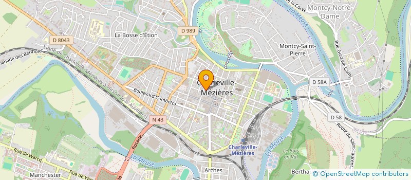 localisation de l'entreprise MONSIEUR DANIEL DEBRENNE à CHARLEVILLE-MEZIERES