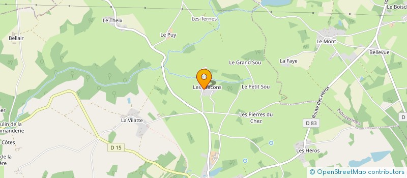 localisation de l'entreprise MONSIEUR DANIEL DECHIRON  BETETE