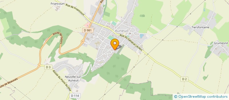 localisation de l'entreprise MONSIEUR DANIEL DEFRANCE  AUNEUIL