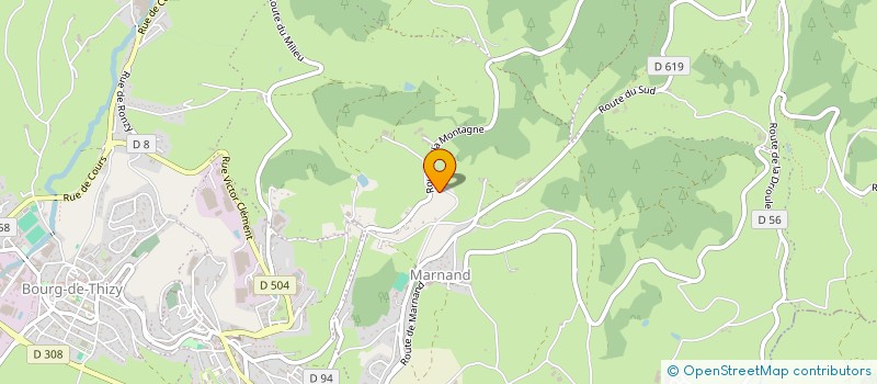 localisation de l'entreprise MONSIEUR DANIEL DEGOUTTE  THIZY-LES-BOURGS