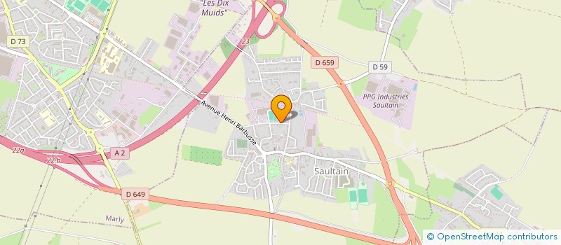 localisation de l'entreprise MONSIEUR DANIEL DEHAYNIN  SAULTAIN