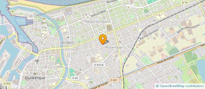 localisation de l'entreprise MONSIEUR DANIEL DEKOKER à DUNKERQUE