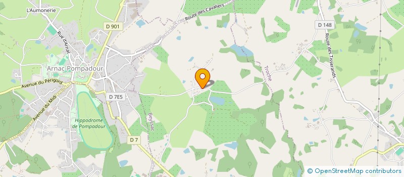 localisation de l'entreprise MONSIEUR DANIEL DELAGNES  TROCHE