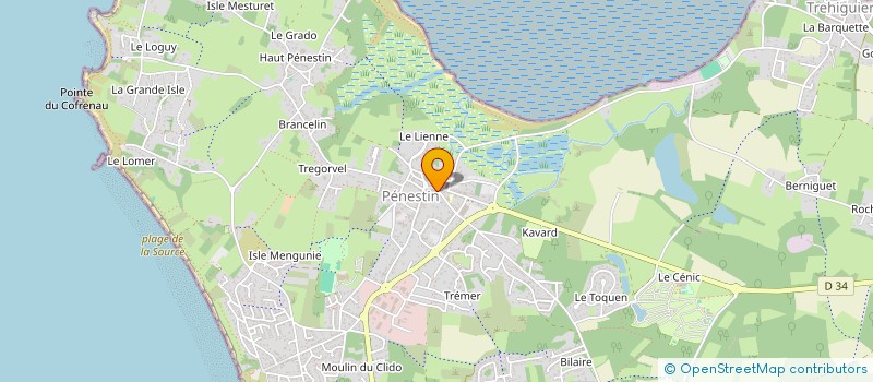 localisation de l'entreprise MONSIEUR DANIEL DELCOURT à PENESTIN
