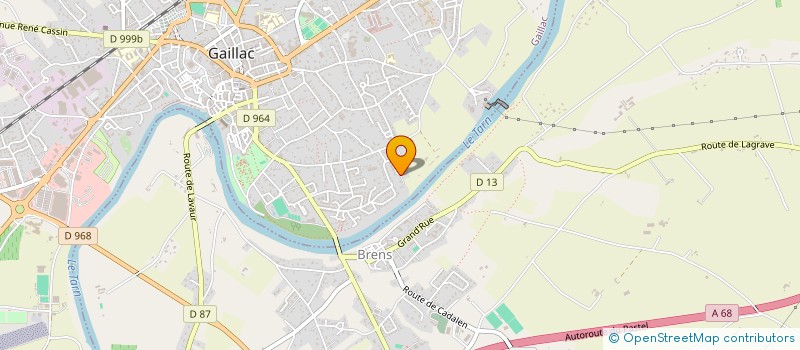 localisation de l'entreprise MONSIEUR DANIEL DELDOSSI  GAILLAC