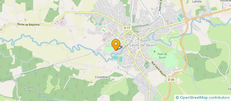 localisation de l'entreprise MONSIEUR DANIEL DELEBECQUE  SALIES-DE-BEARN