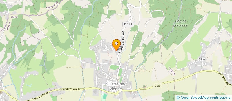 localisation de l'entreprise MONSIEUR DANIEL DELEUZE  VILLETTE-DE-VIENNE
