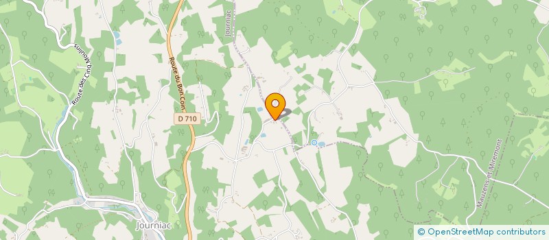 localisation de l'entreprise MONSIEUR DANIEL DELMARES  JOURNIAC