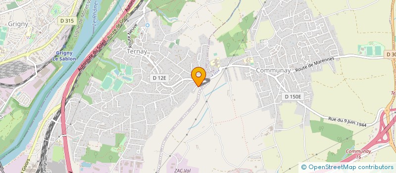 localisation de l'entreprise MONSIEUR DANIEL DELTINGER  TERNAY