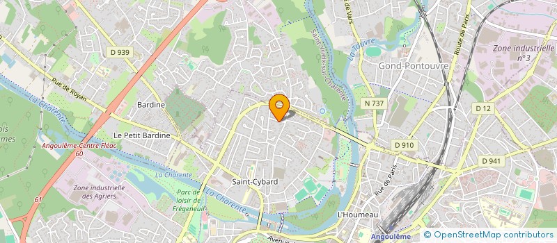 localisation de l'entreprise MONSIEUR DANIEL DEMORTIER à ANGOULEME