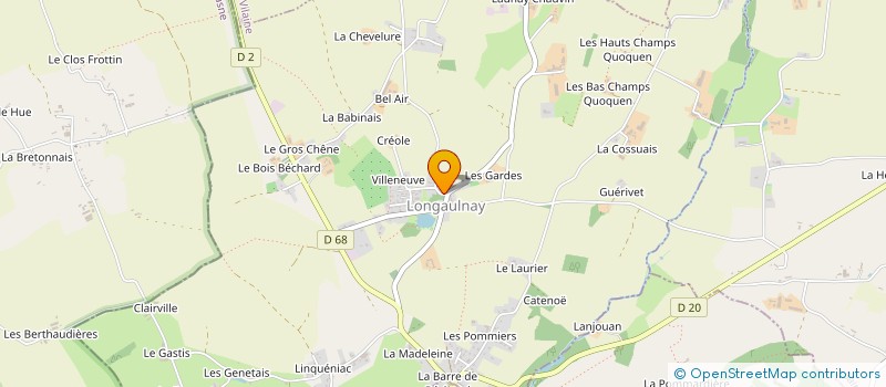 localisation de l'entreprise MONSIEUR DANIEL DENOUAL à CARDROC