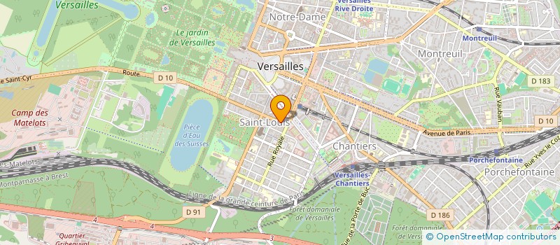 localisation de l'entreprise MONSIEUR DANIEL DEPOILLY à VERSAILLES
