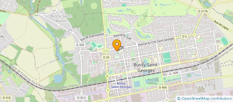 localisation de l'entreprise MONSIEUR DANIEL DEPRET  BUSSY-SAINT-GEORGES