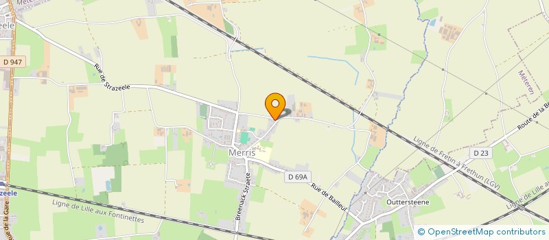 localisation de l'entreprise MONSIEUR DANIEL DEQUIDT  MERRIS