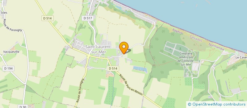 localisation de l'entreprise MONSIEUR DANIEL DERMILLY  SAINT-LAURENT-SUR-MER