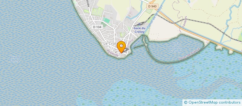 localisation de l'entreprise MONSIEUR DANIEL DEROSIERE à LE CROTOY