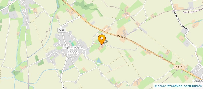 localisation de l'entreprise MONSIEUR DANIEL DERYCKE  SAINTE-MARIE-CAPPEL